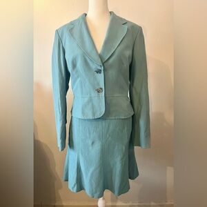 Jones New York Aqua Silk Suit Set